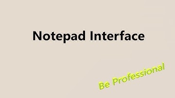 Notepad Interface