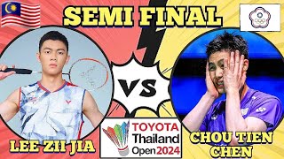 (SF)🇲🇾Lee Zii Jia CIPTA SENSASI Mara ke Final🔥‼️Aksi LZJ Jadi TUMPUAN PENONTON😱‼️#thailandopen2024