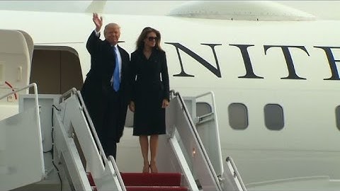 Trump arrives in Washington ahead of inauguration
