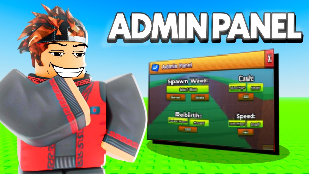 How To Make An Escape Tsunami Admin Panel In ROBLOX Studio (PT.7