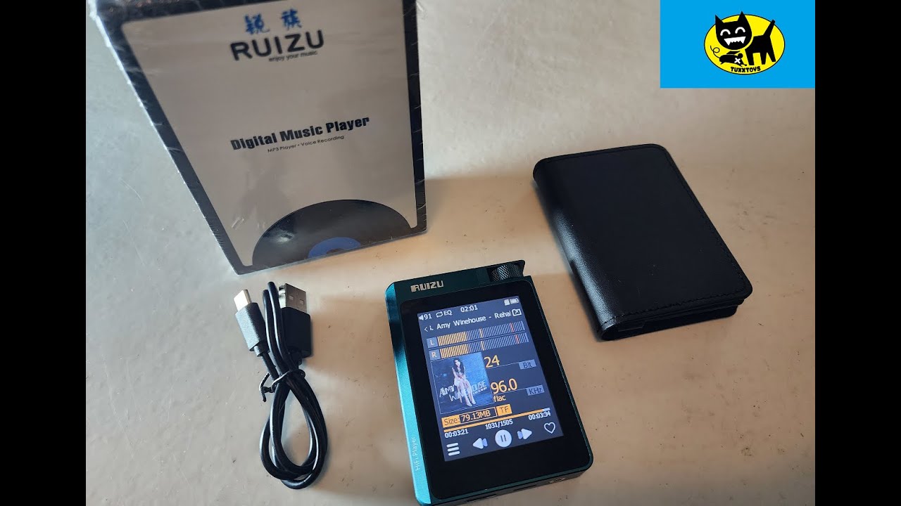 RUIZU 64GB HiFi Lossless MP3 Player with Bluetooth 5.0, DSD High