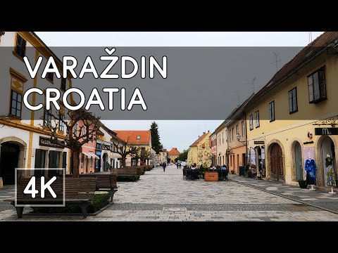 Walking Tour: Varaždin, Croatia in 2023 - 4K UHD Virtual Travel