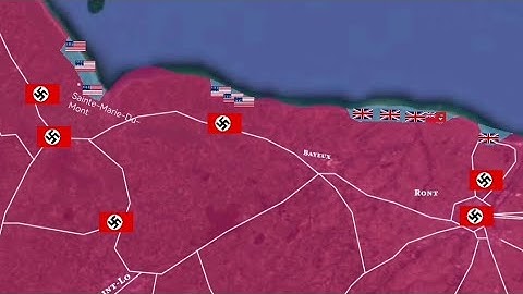 Normandy landings in 1 minute using Google Earth