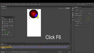 How to make object Animation in adobe flash CC | Create keyfram classic tween in adobe flash CC 2020