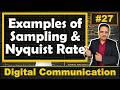 1 Sampling, Nyquist Rate and Aliasing Effect Solved Examples | Step by Step Solutions