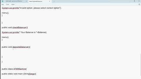Simple ATM Machine in Java | Java Project Tutorial #javatutorial / @quantumrankofficial
