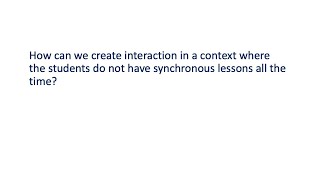 Celebrity Asynchronous Interaction in Distance Learning Profile