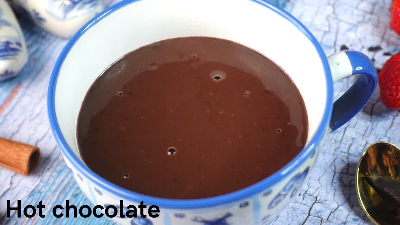 Hot chocolate | Thick hot chocolate recipe | Yummy hot chocolate recipe