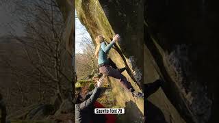 A Perfect UK Boulder Problem #bouldering #peakdistrict