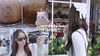 weekly diaries ʚ🍓ɞ jentle salon, tulip garden, photobooth