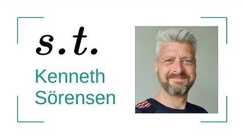 Subject to: Kenneth Sörensen