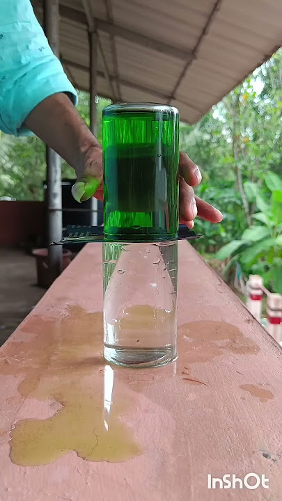 simple science experiment | hot water and normal water 🔥😃 #shorts #video #school