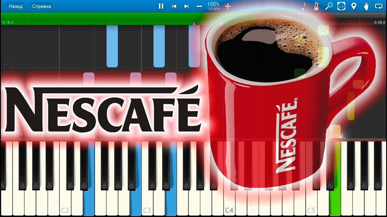 Nescafe [Piano Tutorial] Synthesia YouTube