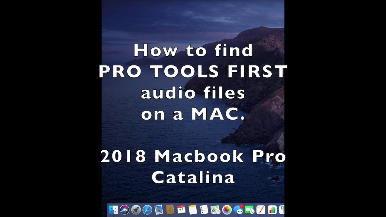 How to find Pro Tools First Audio Files on a MAC