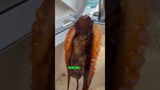 Giant octopus plays dead then escapes my boat!