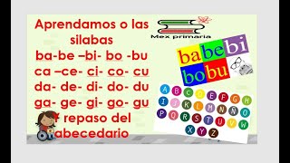 Estudio y repaso de silabas b,c,d,f g y del abecedario Estudio y repaso de silabas b,c,d,f g y del abecedario