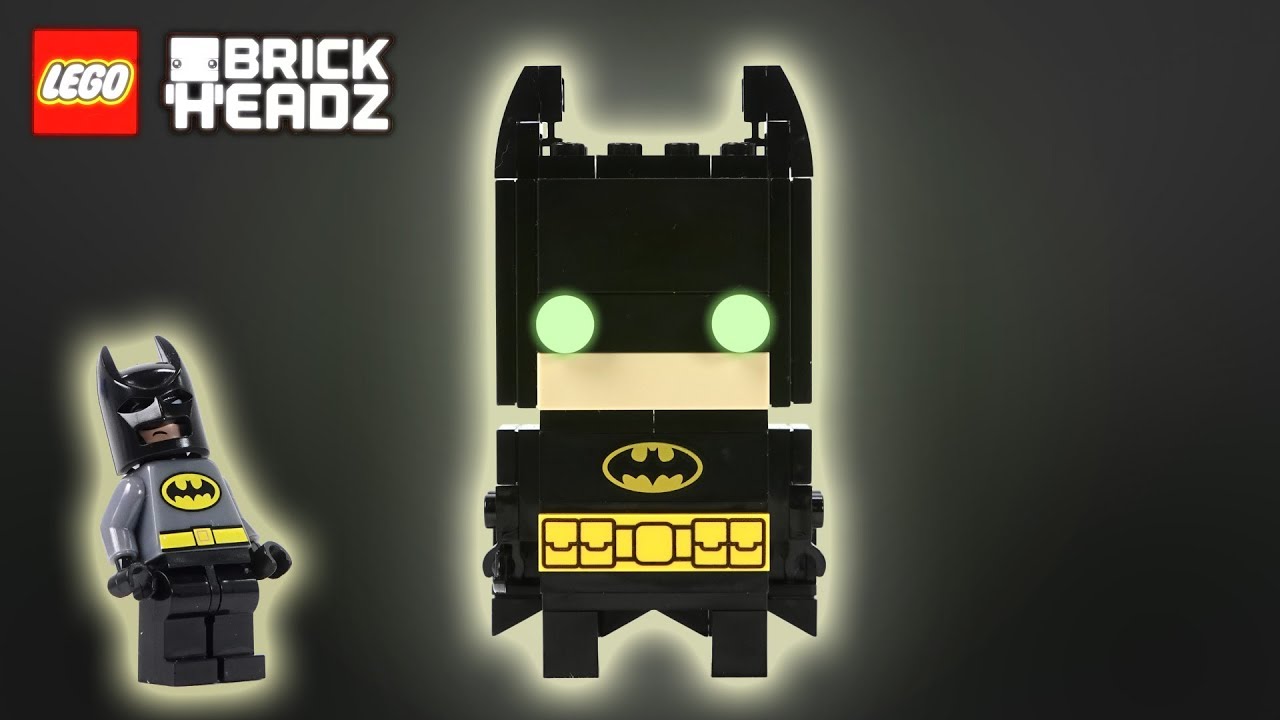 Let's Build! Lego Brick Headz Batman Building Blocks