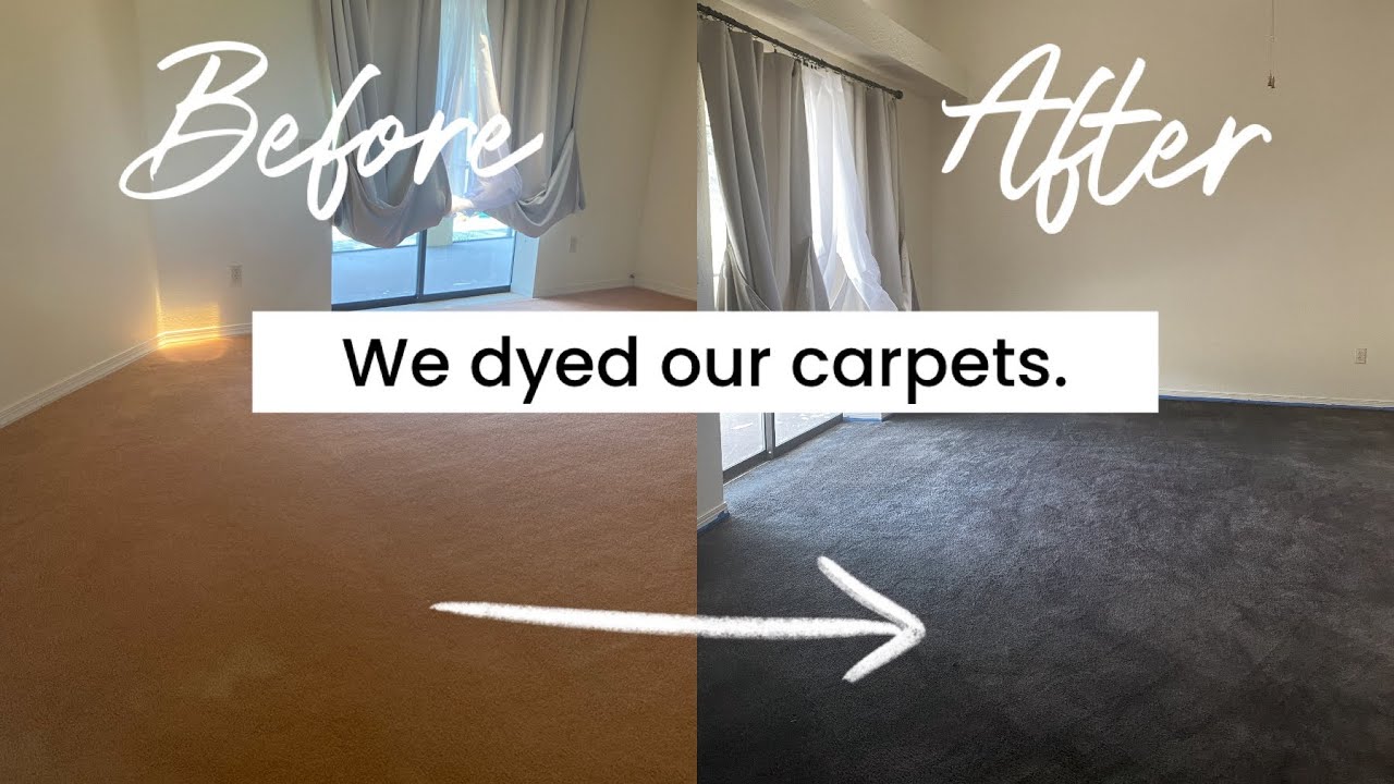 $50 Dyeing Our Carpets Cheap Flooring Idea, Tutorial