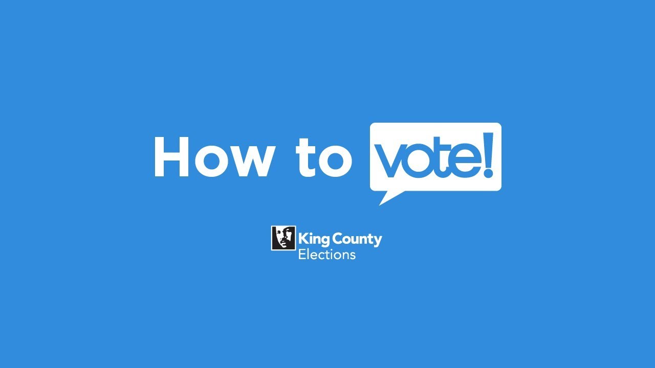 How To Vote King County