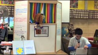 Puppets help teach students about great artists