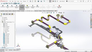Pipe Routing : Solidworks