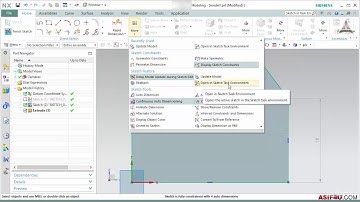 Siemens NX10 Tutorial 16: Difference between direct sketch and sketch in task environment