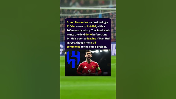 Bruno Fernandes to Al Hilal