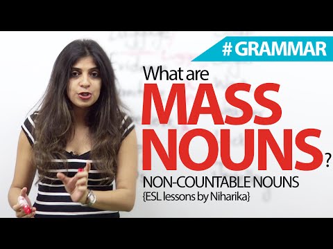 What are Mass Nouns? - English Grammar lesson