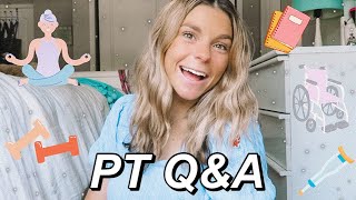 physical therapy school q&a | clinical update, PT vs OT, anatomy tips, & more!