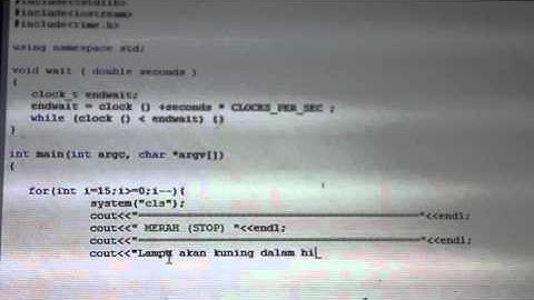 TRAFFIC LIGHT CODING.
