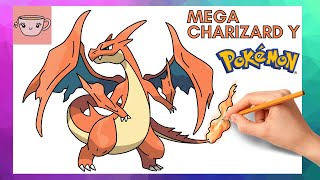 How To Draw Mega Charizard Y | Pokemon #0006 | Easy Step By Step Drawing Tutorial