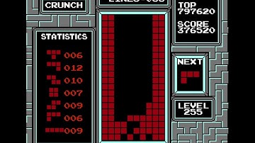 Level 252 6-Wide Crunch Rebirth! | #rebirth #tetris #gaming #retro #nes #short