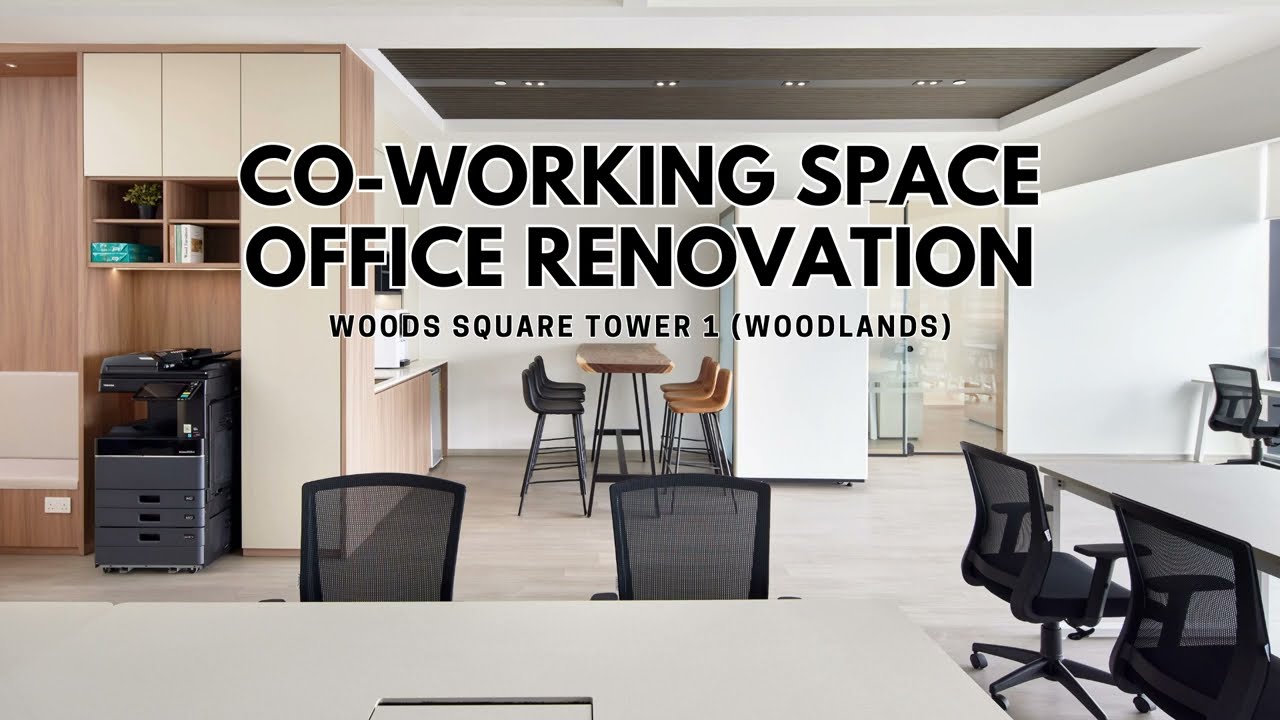 Commercial Office Renovation | Co-Working Space Interior Design | Woods Square Tower 1 Woodlands