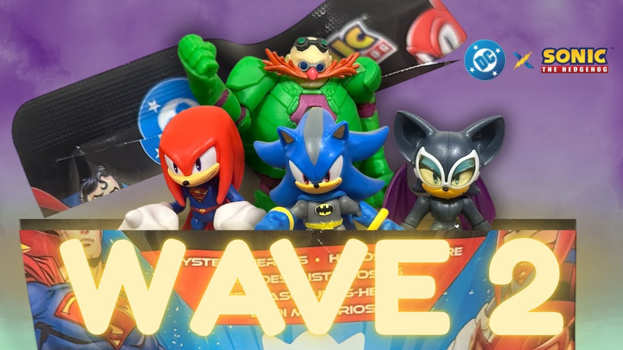 Набор из 2-й волны комиксов SONIC X DC COMICS! | Jakks Pacific Sonic the Hedgehog x DC Comics, не...