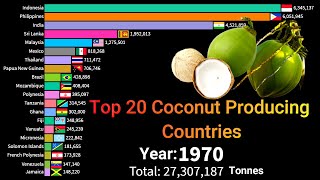 Top 20 Coconut Producing Countries || Top 20 Coconut Production Countries ||