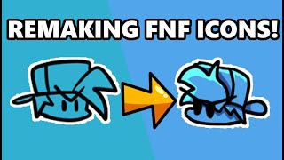 REMAKING FNF ICONS BUT I ACTUALLY REDREW THEM! (remaking FNF Icons #1)