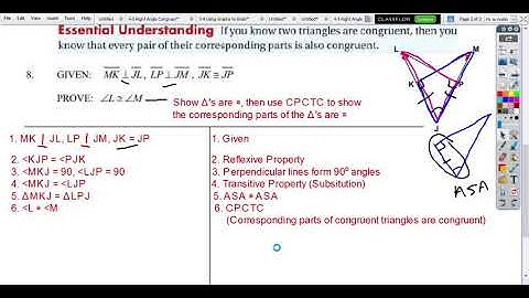 4-7 Overlapping Triangles and CPCTC