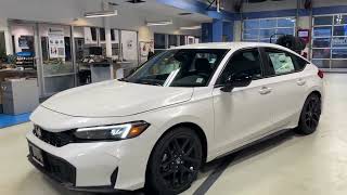 2026 Honda Civic Hatchback Sport | Platinum White with Black Interior