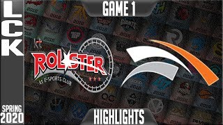 KT vs HLE Highlights Game 1 | LCK Spring 2020 W4D4 | KT Rolster vs Hanwha Life Esports G1