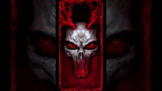 Red blood flame skeleton Video