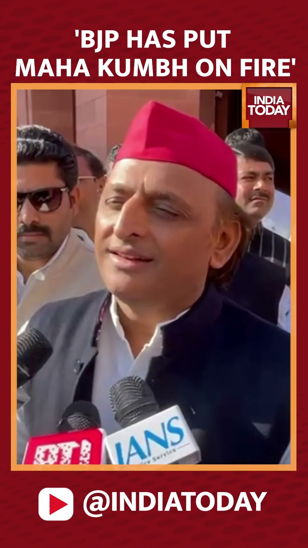Samajwadi Party Chief Akhilesh Yadav Speaks On Fire That Broke Out In Maha Kumbh Mela Area