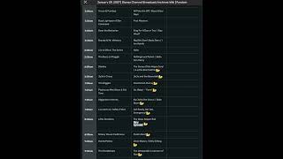 Disney Channel Schedule  January 29 2007 19 Years Ago Today 