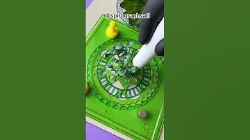 A Spiral with a Twist🌿 #spirographsati #spirograph #usa #satisfying #peace #viral #drawing #pattern