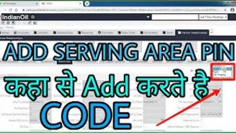 HOW TO ADD PIN CODE IN SDMS || SDMS || INDIAN OIL CORPORATION LIMITED