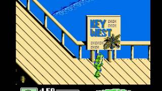 Teenage Mutant Ninja Turtles 3: The Manhattan Project (NES - Stage 1 Gameplay)