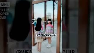 Cute Korean Twins Acting Like One Girl Danced In Front Of Mirror Shorts 