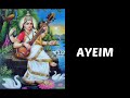 Saraswati Devi Beej Mantra   AYEIM 1008 Times For knowledge, wisdom and success 1 hour loop