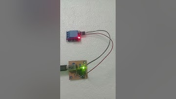 Connecting a Relay Module to a Microcontroller (12F675) #shorts #electronics #proteus