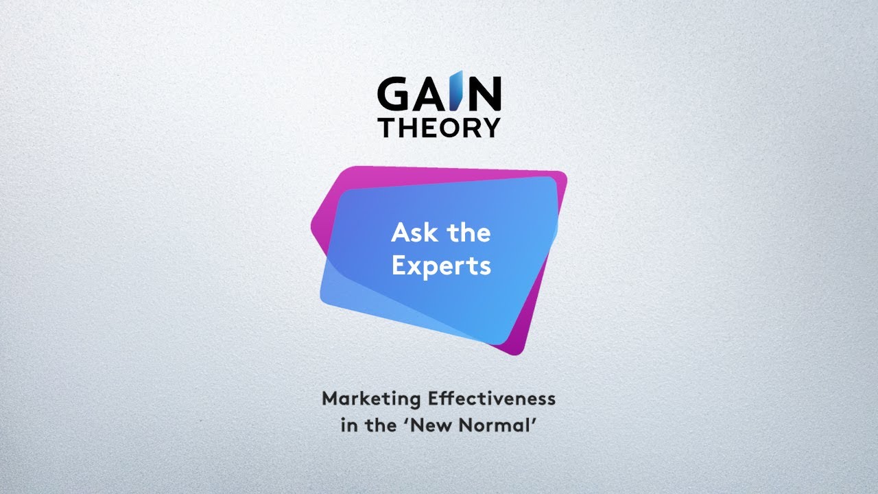 Gain Theory Ask the Experts - What data and advanced analytics is available to help justify plans?