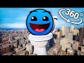 Water on the hill toilet  city in 360  vr  8k  lobotomy dash